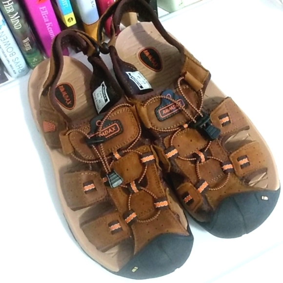 RUMDAX MEN'S LEATHER OUTDOOR CLOSED TOE SPORT SANDALS SIZE EU48-US 14 NWT - Picture 11 of 15